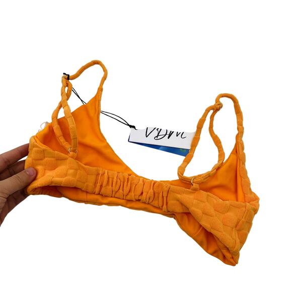 VDM orange checkered bikini top - Picture 3 of 4